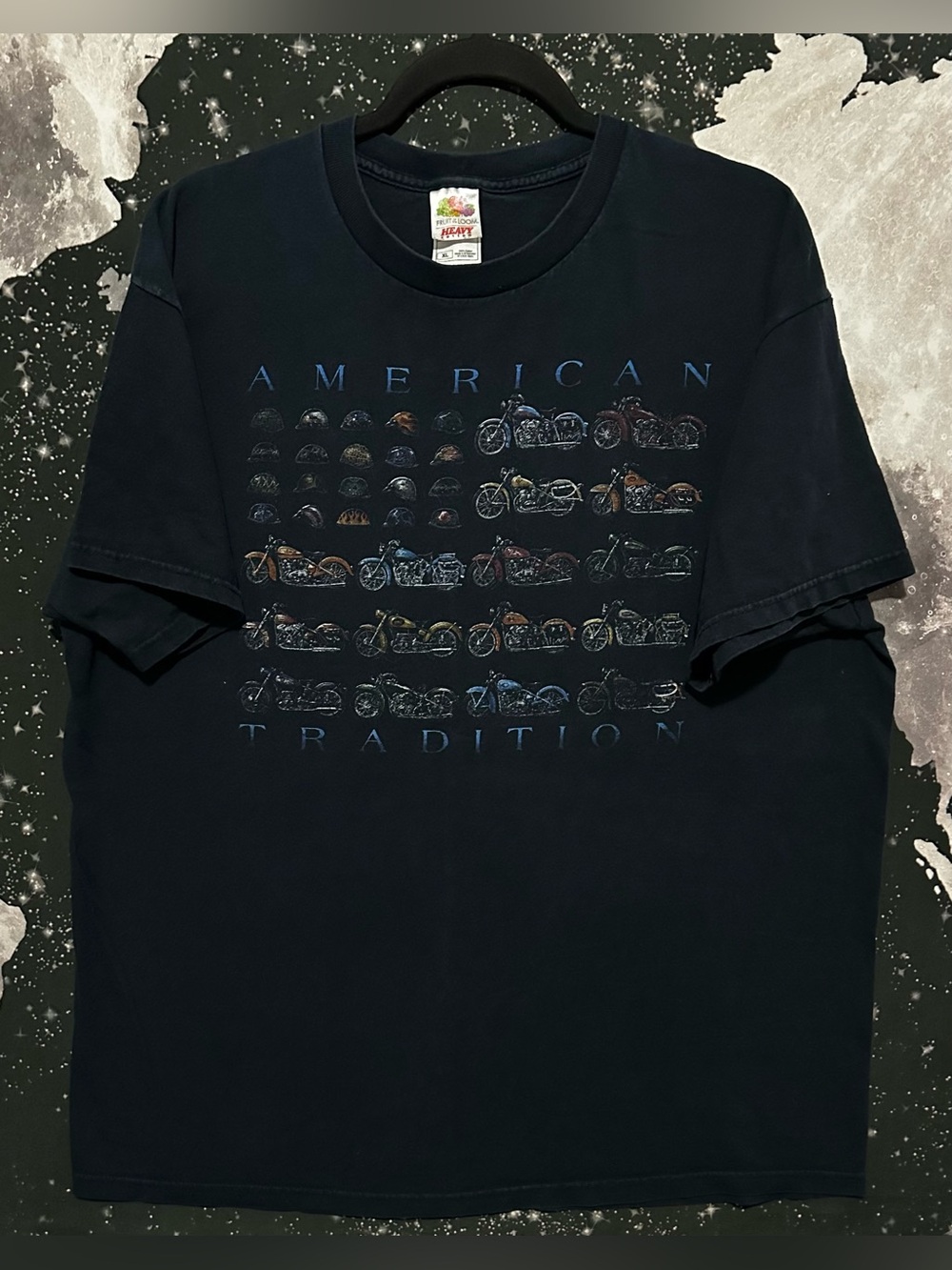American Tradition Motorcycle Flag Shirt
